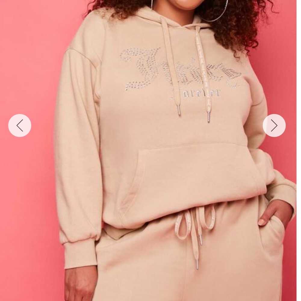 Forever 21 Juicy Forever Plus Size Fleece Hoodie